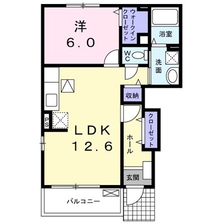 松本駅 バス20分  松商学園口下車：停歩15分 1階の物件間取画像